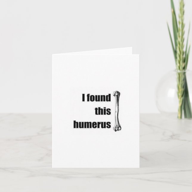 Ich fand diesen Humerus Karte (Vorderseite)
