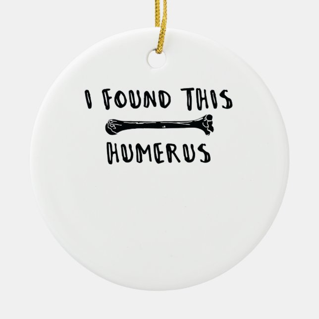 Ich fand diesen Humerus Keramik Ornament (Vorne)