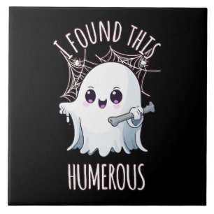 Ich fand diesen Humerus lustigen Halloween-Geist Fliese