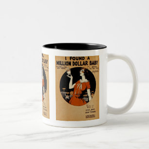 Ich fand ein Million-Dollar-Baby Zweifarbige Tasse