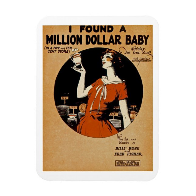 Ich fand eine Million Dollar Baby Magnet (Vertikal)