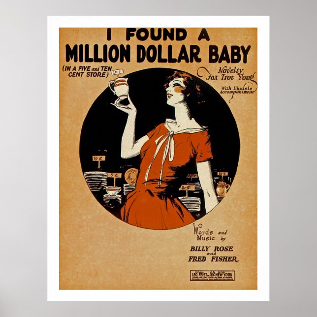 Ich fand eine Million Dollar Baby Poster (Vorne)