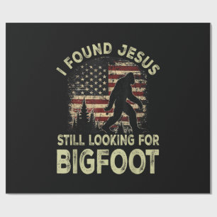 Ich fand Jesus, er sah Bigfoot immer noch lustig a Geschenkpapier