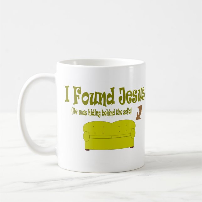 Ich fand Jesus-Kaffee-Tasse Kaffeetasse (Links)