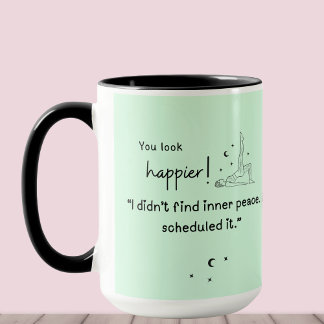 Ich fand keinen inneren Frieden. Ich habe es gepla Tasse