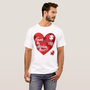 Ich fand mein vermisstes Stück - Puzzlespiel-Herz T-Shirt