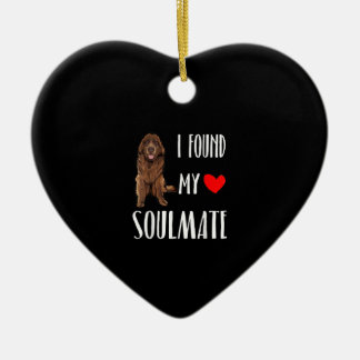 Ich fand meine Seelenverwandte | Newfdog best frie Keramik Ornament