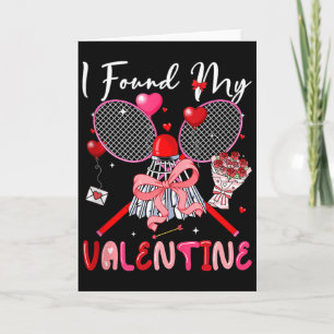 Ich fand meine Valentins-Badminton-Ausrüstung Flie Karte
