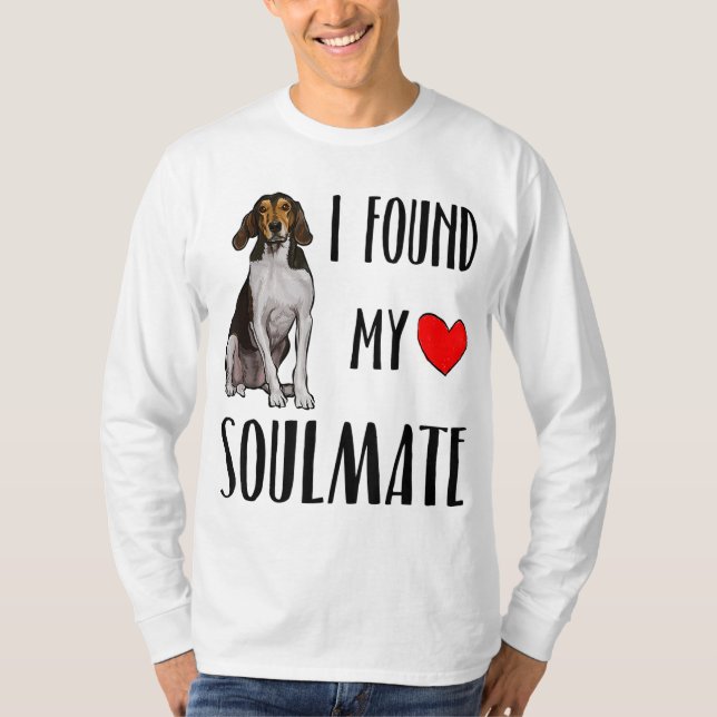 Ich fand meinen Seelenbaum Walker Coonhound Hund L T-Shirt (Vorderseite)