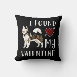 Ich fand meinen Valentinstag Husky Lover Geschen Kissen