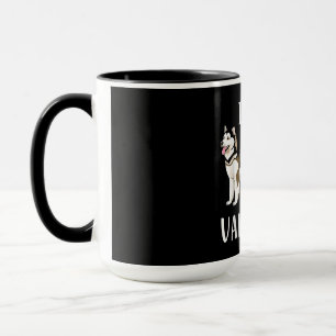 Ich fand meinen Valentinstag   Husky Lover Geschen Tasse
