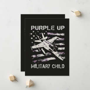 Ich färbe den Monat des Militärs lila Ankündigung