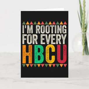 Ich feuere jeden Hbcu-Absolventen an Hbcu College Karte