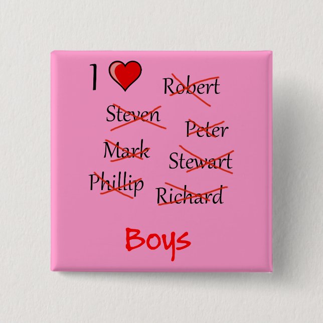 "Ich finde Boys" Button (Vorderseite)