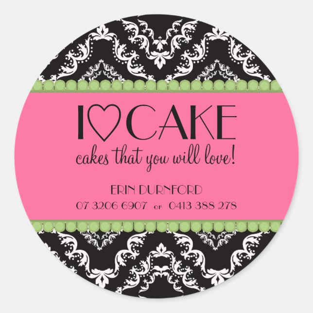 Ich finde Cake Business Stickers (Vorderseite)