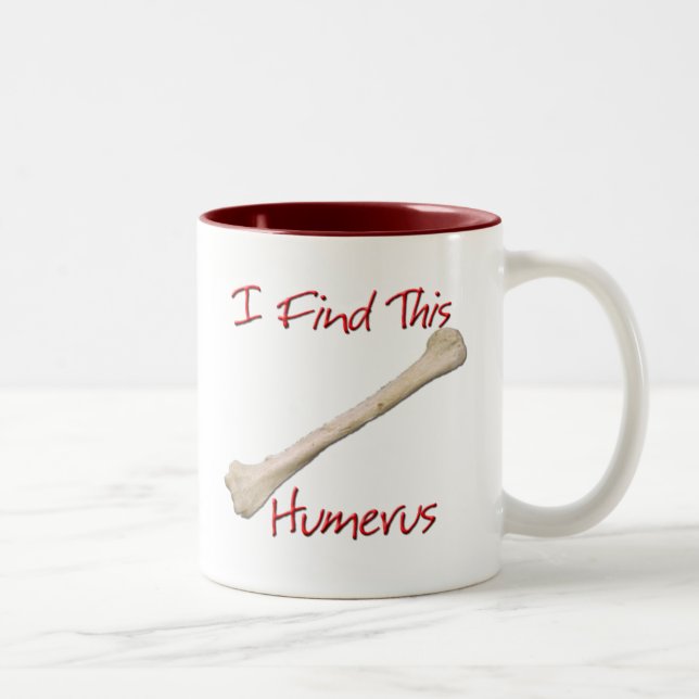 Ich finde diese Humerus-Tasse Zweifarbige Tasse (Rechts)