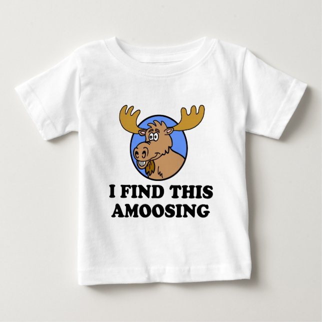 Ich finde diesen erstaunlichen Elchpuffer Baby T-shirt (Vorderseite)