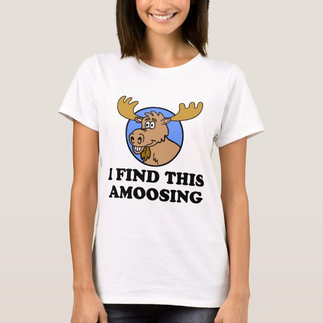 Ich finde diesen erstaunlichen Elchpuffer T-Shirt (Vorderseite)