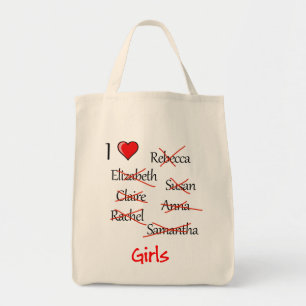 "Ich finde Girls" Tragetasche
