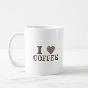 Ich finde Kaffee Bean Art Kaffeetasse