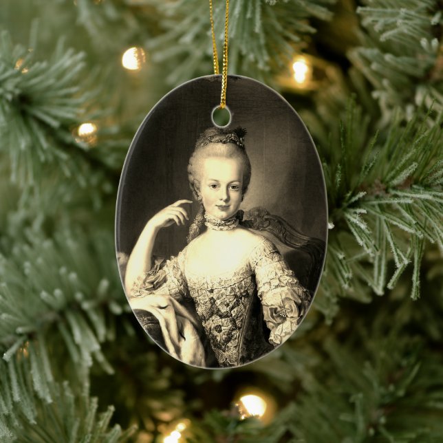 Ich finde Marie-Antoinette Marie Antoinette in Sha Keramik Ornament (Baum)