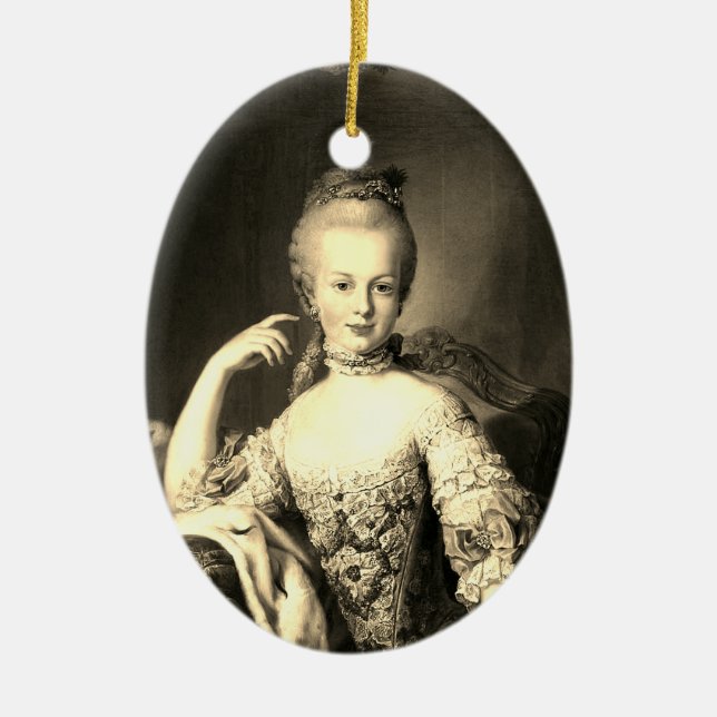 Ich finde Marie-Antoinette Marie Antoinette in Sha Keramik Ornament (Vorne)