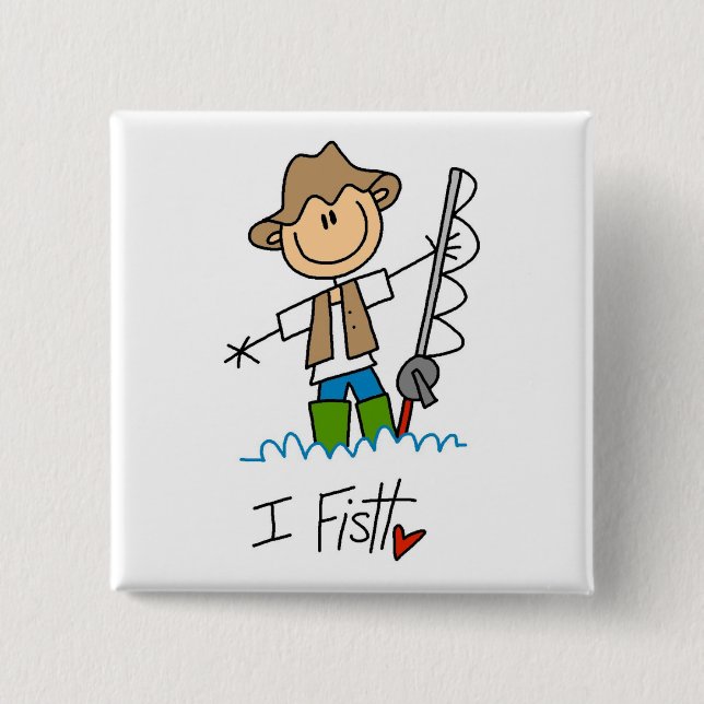 Ich fische button (Vorderseite)