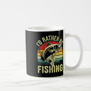 Ich fische eher Retro-Vintagen Outdoor-Fisher Kaffeetasse
