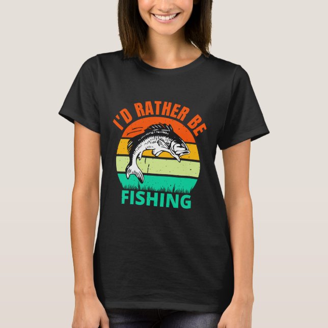 Ich fische eher T-Shirt (Vorderseite)