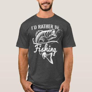 Ich fische lieber Funny Fisherman Funny Funny Fish T-Shirt
