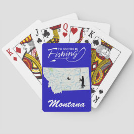 Ich fische lieber Montan-Fahrrad-Spielkarten Spielkarten