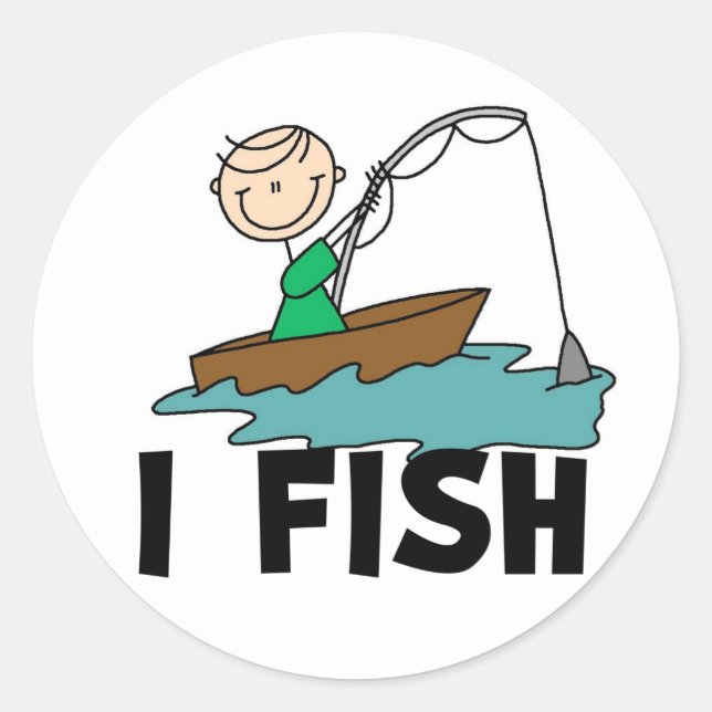 Ich fische Sticker für die Sticker für die Sticker (Vorderseite)