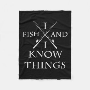 Ich fische und ich weiß, was ich fische fleecedecke