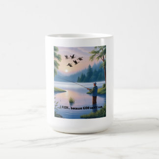 Ich fische, weil Gott gesagt hat, ich kann - Männe Kaffeetasse