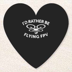 Ich fliege eher Vintage Geschenke für FPV Drone Pi Untersetzer