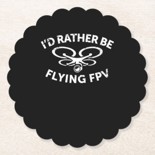 Ich fliege eher Vintage Geschenke für FPV Drone Pi Untersetzer