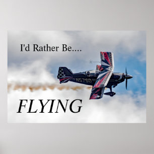 Ich fliege lieber. poster
