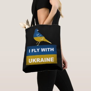 Ich fliege mit der Ukraine, dem Nationalen Nachtig Tasche