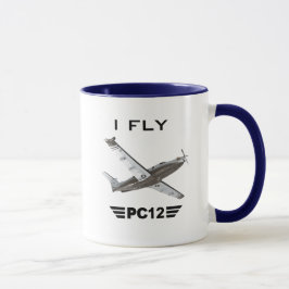 Ich fliege PC12- Versuchskaffee-Tasse Tasse