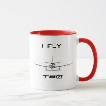 Ich fliege TBM - Versuchskaffee-Tasse
