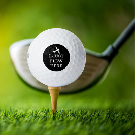 Ich flog einfach hierher, lustig, Cool, fliegerisc Golfball