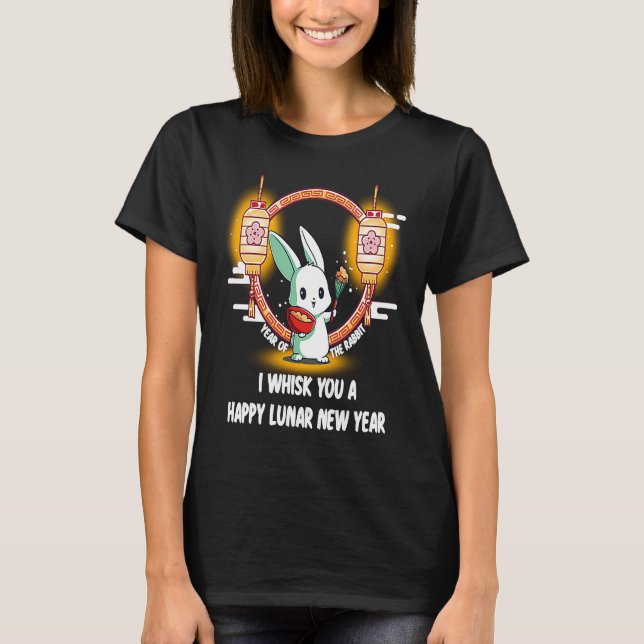 Ich flüstere Ihnen ein glückliches chinesisches Ne T-Shirt (Vorderseite)