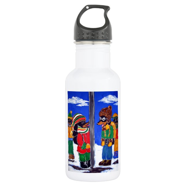"ICH FORDERE DICH DRINGEND HERAUS" TRINKFLASCHE (Vorderseite)