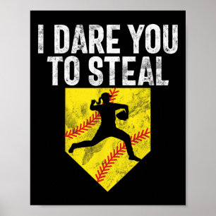 Ich fordere dich heraus, die Softll-Catcher-Game-D Poster