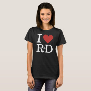 Ich ❤️ Forschung und Entwicklung für Mitarbeiter, T-Shirt