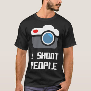 Ich fotografiere Leute für den lebendigen Funny Fo T-Shirt