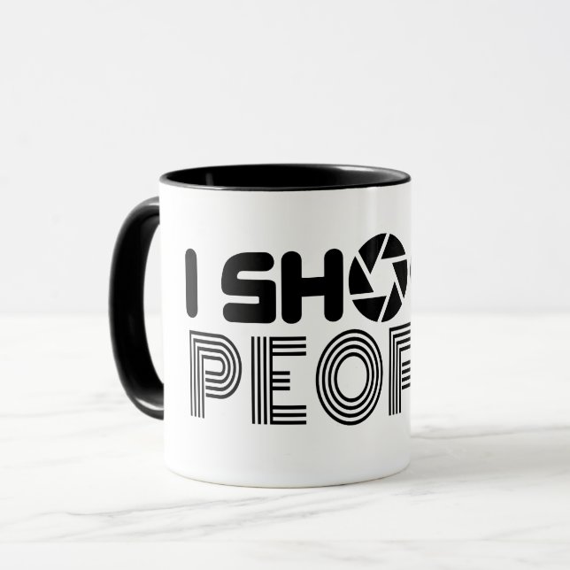 Ich fotografiere lustige Fotografen Zitat Tasse (Vorderseite Links)