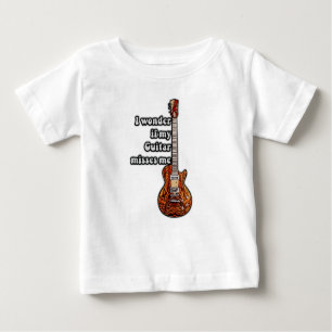 Ich frage mich, ob meine Gitarre mich vermisst. Vi Baby T-shirt