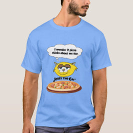 Ich frage mich, ob Pizza auch an mich denkt. T-Shirt