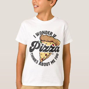 Ich frage mich, ob Pizza über mich zu lustig nachd T-Shirt